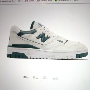NEW BALANCE 550, worn once. Women’s SZ 9.5